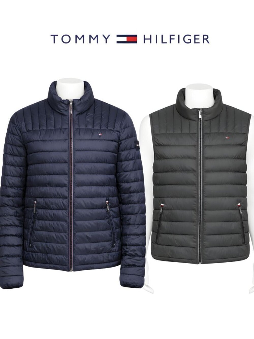 📢Tommy Hilfiger XXL Men’s Puffer Jacket + Puffer Vest Bundle NWT $345 Retail